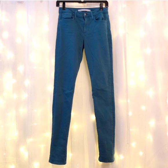 Joe’s Denim Peacock Blue Turquoise Skinny Jeans - Picture 3 of 8